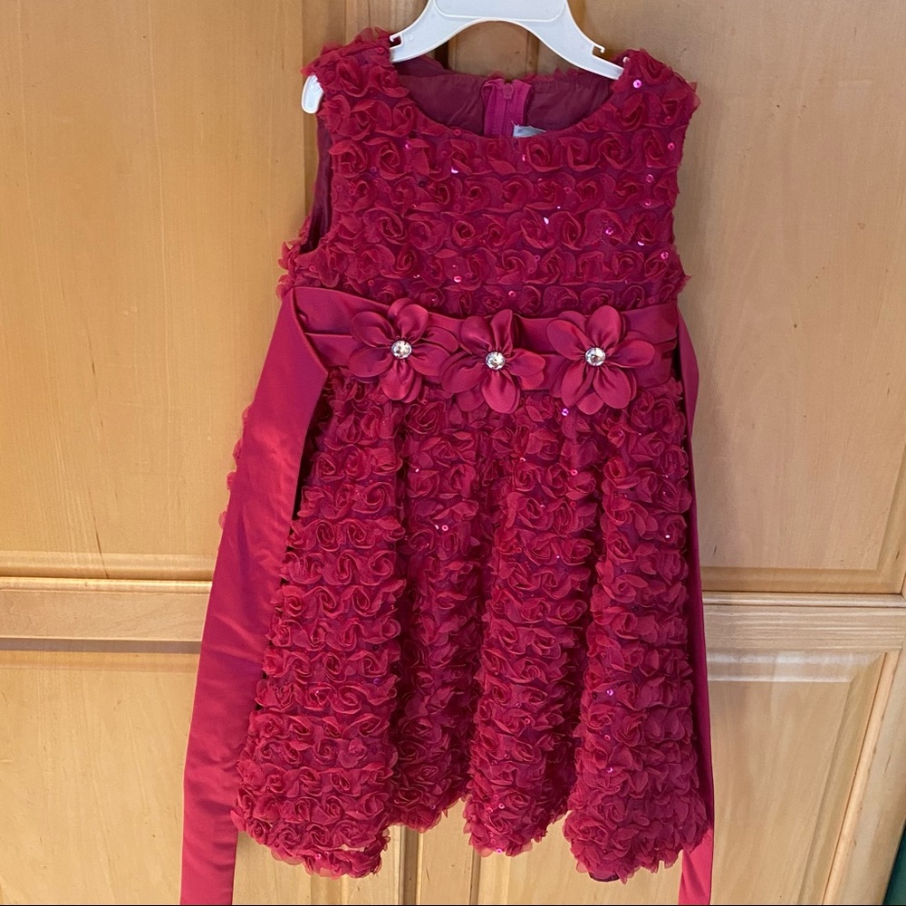 Macy’s rare edition fuchsia dress